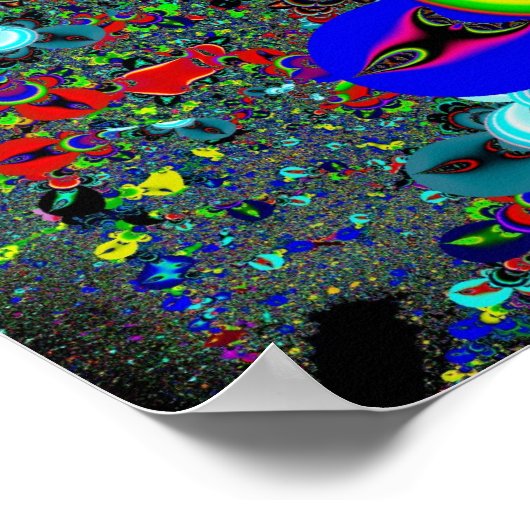 Poster encre psychédélique (Coin)