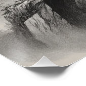 Poster Encre sur papier Paysage (Coin)