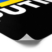 Poster Enculé Poutine, je suis avec l'Ukraine  (Coin)