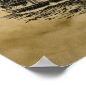 Poster Endeavour noir (Coin)