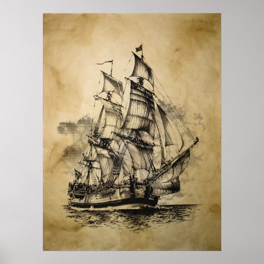 Poster Endeavour noir (Devant)