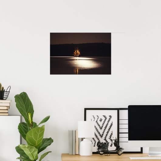 Poster Endeavour par Moonlight (Bureau à domicile)