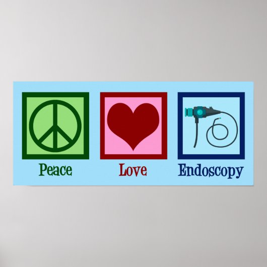 Poster Endoscopie Peace Love (Devant)