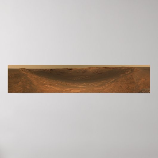 Poster Endurance du cratère d'impact à la surface de Mars (Devant)