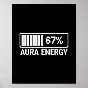 Poster Énergie Aura À 67 Six Sept Mème