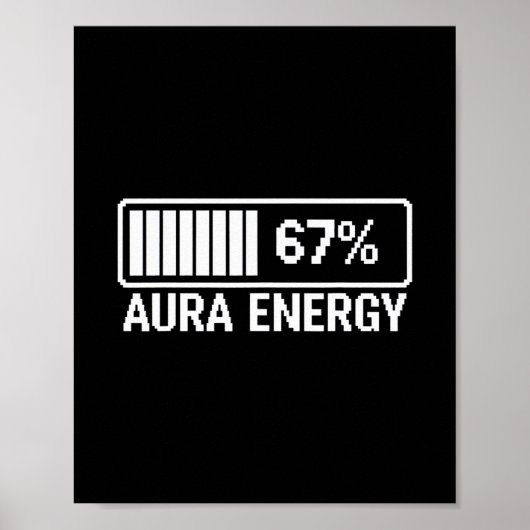 Poster Énergie Aura À 67 Six Sept Mème (Devant)