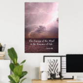 Poster Énergie de l'esprit Essence de la vie Citation Ari (Bureau à domicile)
