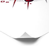 Poster Énergie de l'objectif du Japon Squelette Attaquant (Coin)