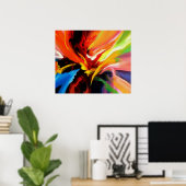 Poster Énergie de peinture Abstraite (Bureau à domicile)