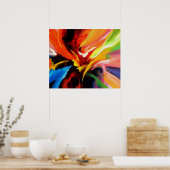 Poster Énergie de peinture Abstraite (Cuisine)