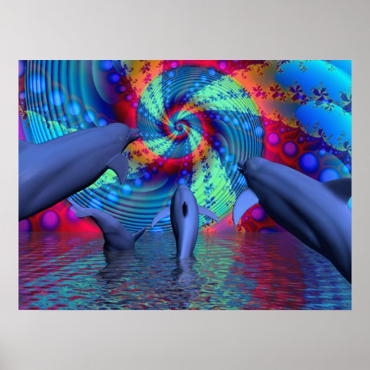 Poster Énergie des dauphins (Devant)