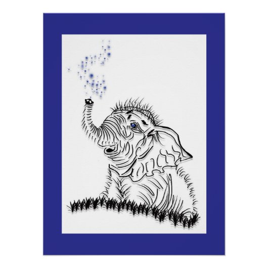 Poster Énergie éléphante (Devant)