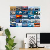 Poster ÉNERGIE MARITIME DES ÉTATS-UNIS - Navires navals a (Bureau à domicile)