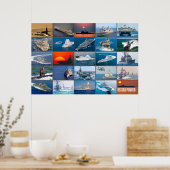 Poster ÉNERGIE MARITIME DES ÉTATS-UNIS - Navires navals a (Cuisine)