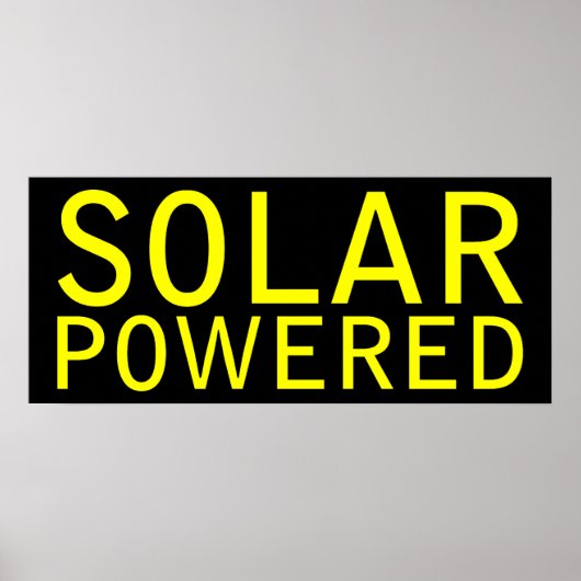 Poster énergie solaire (Devant)