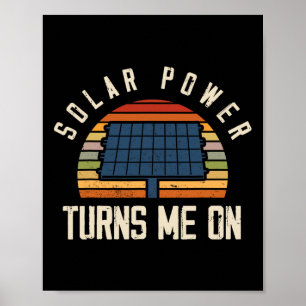 Poster Énergie solaire à écran solaire