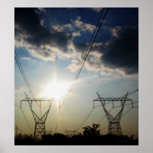 Poster "Énergie solaire. Courant électrique. "