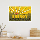 Poster Énergie solaire sans mur d'environnement de guerre (Cuisine)