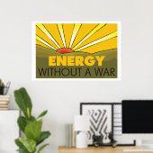 Poster Énergie solaire sans mur d'environnement de guerre (Bureau à domicile)
