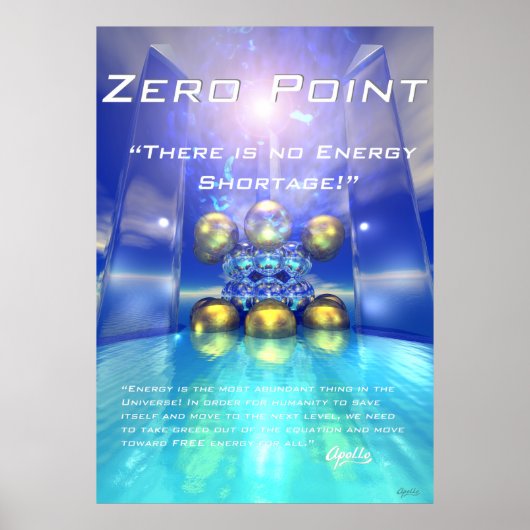 Poster Énergie zéro point (Devant)