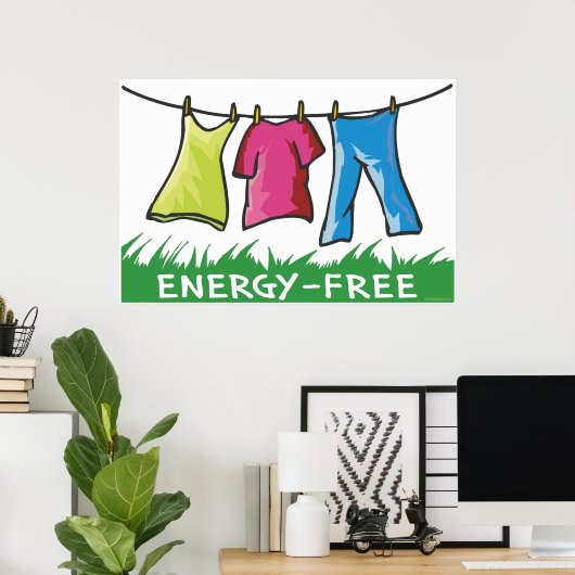 Poster Energy Free (Bureau à domicile)