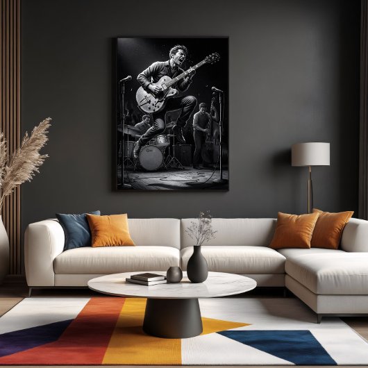 Poster Energy in Black and White