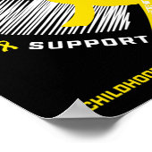 Poster Enfance Cancer Produits de sensibilisation Cadeaux (Coin)