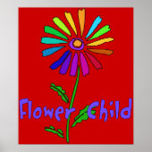 Poster Enfant à fleurs (Devant)