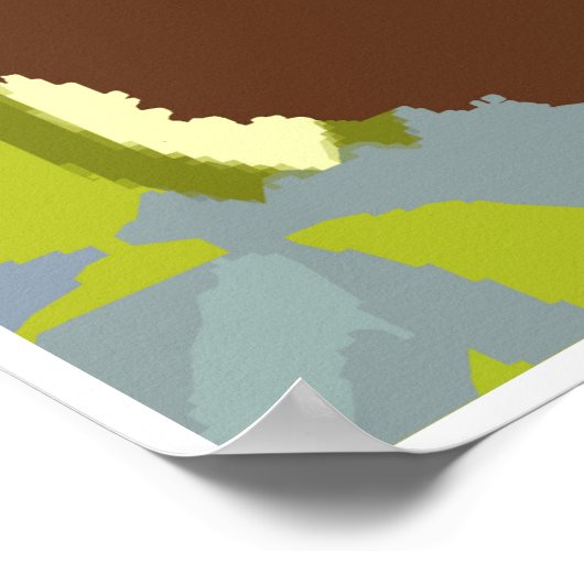 Poster Enfant à fleurs2 (Coin)