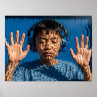 Enfant asiatique autistique garçon avec annulation