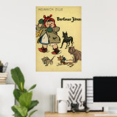 Poster Enfant avec chiots (Bureau à domicile)