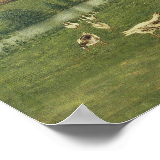 Poster Enfant avec oie (Coin)