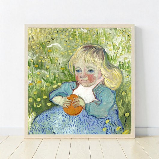 Poster Enfant avec orange par Vincent Van Gogh