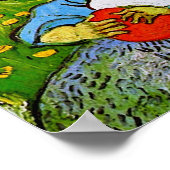 Poster Enfant avec Orange Van Gogh Art (Coin)