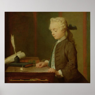 Poster Enfant avec un Teetotum, 1738