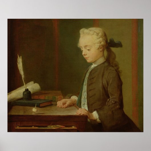 Poster Enfant avec un Téetotum, 1738 (Devant)