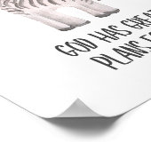 Poster Enfant Bible Verse Nursery Décor Safari Animal (Coin)