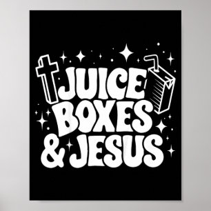 Poster Enfant Boîte De Jus Héros Et Jésus Sensibilisation