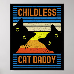 Poster Enfant Chat Daddy 2024 Pour Président Chat Papa