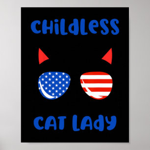 Poster Enfant Chat Lady 2024 Drôle Amoureux des chats Mam