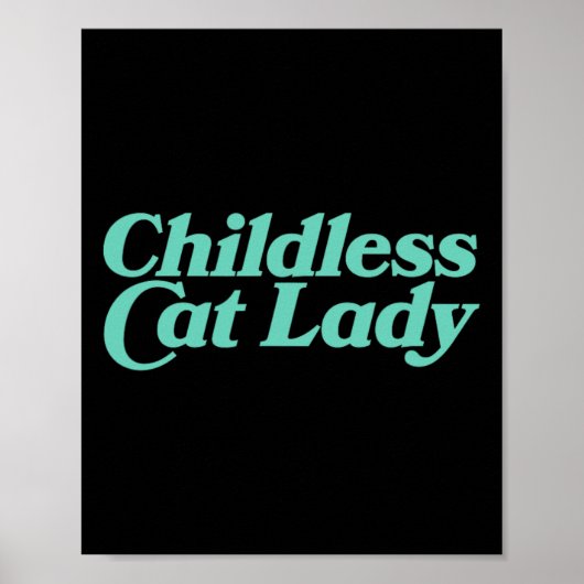 Poster Enfant Chat Lady Retro Vibrant (Devant)