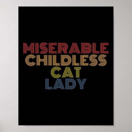 Poster Enfant Chat Lady Retro Vintage (Devant)