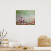 Poster Enfant Dans le champ de fleurs (Cuisine)