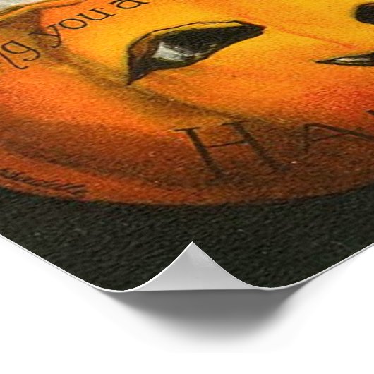 Poster Enfant dans le Citrouille (Coin)