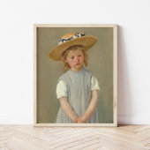 Poster Enfant dans un Casquette de paille | Mary Cassatt