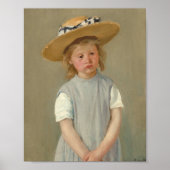 Poster Enfant dans un Casquette de paille | Mary Cassatt (Devant)