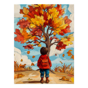 Poster Enfant d'automne
