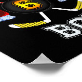 Poster Enfant de 6e anniversaire - Ice Hockey 6 ans (Coin)