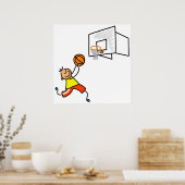 Poster Enfant de basket-ball (Cuisine)