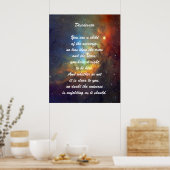 Poster Enfant de Desiderata de l'univers (Cuisine)